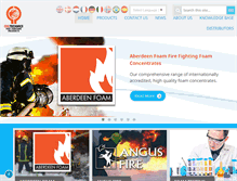 Tablet Screenshot of firefightingfoam.com
